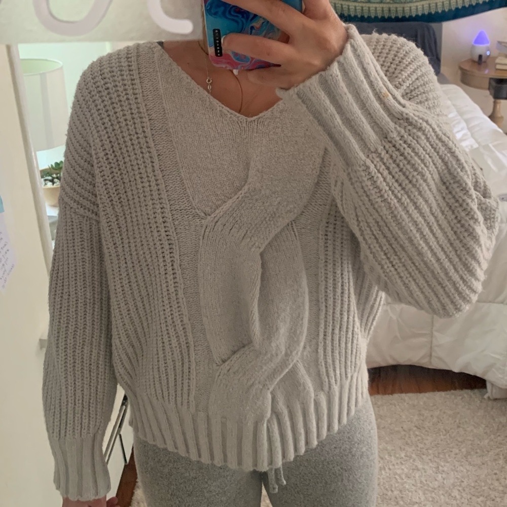 Gray Lumiére Knitted Sweater (Boutique)